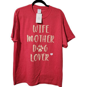 Wife Mother Dog Lover Shirt, Paw print, Dog tee shirt